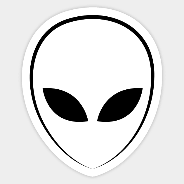 Alien face design Sticker by Your.art.store